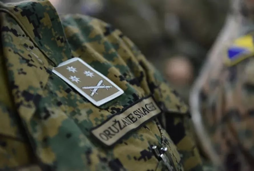Detalj uniforme Oružanih Snaga Bosne i Hercegovine.