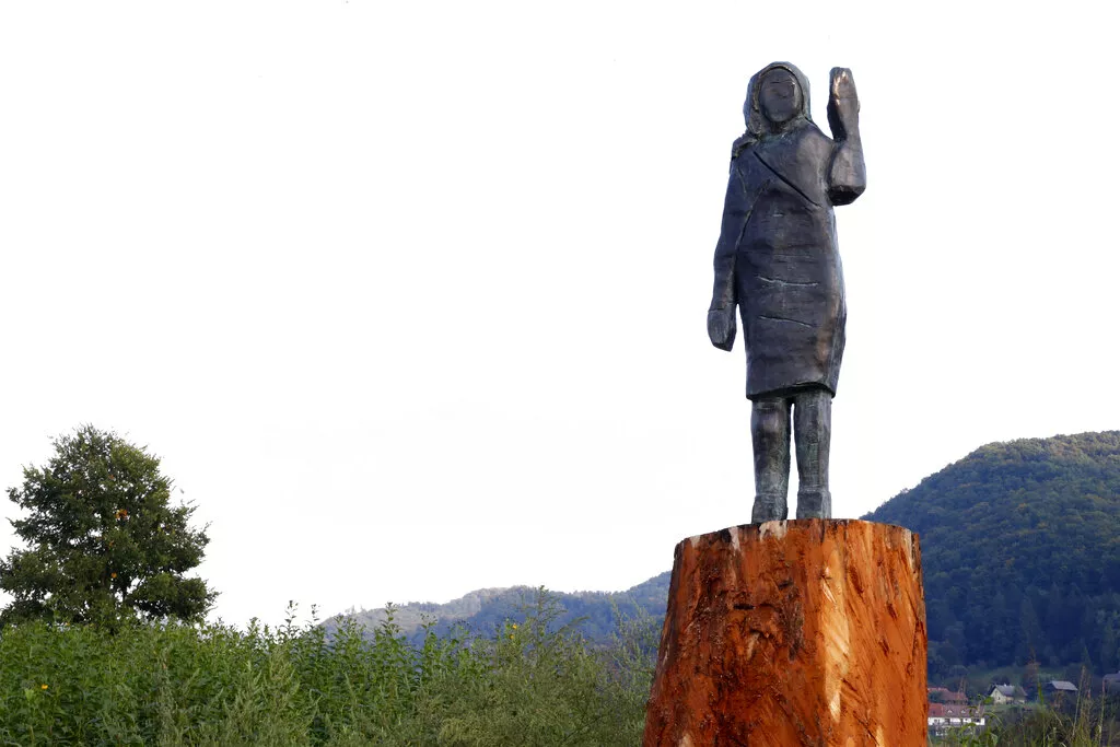 Nestala bronzana statua Melanije Trump iz rodne Sevnice