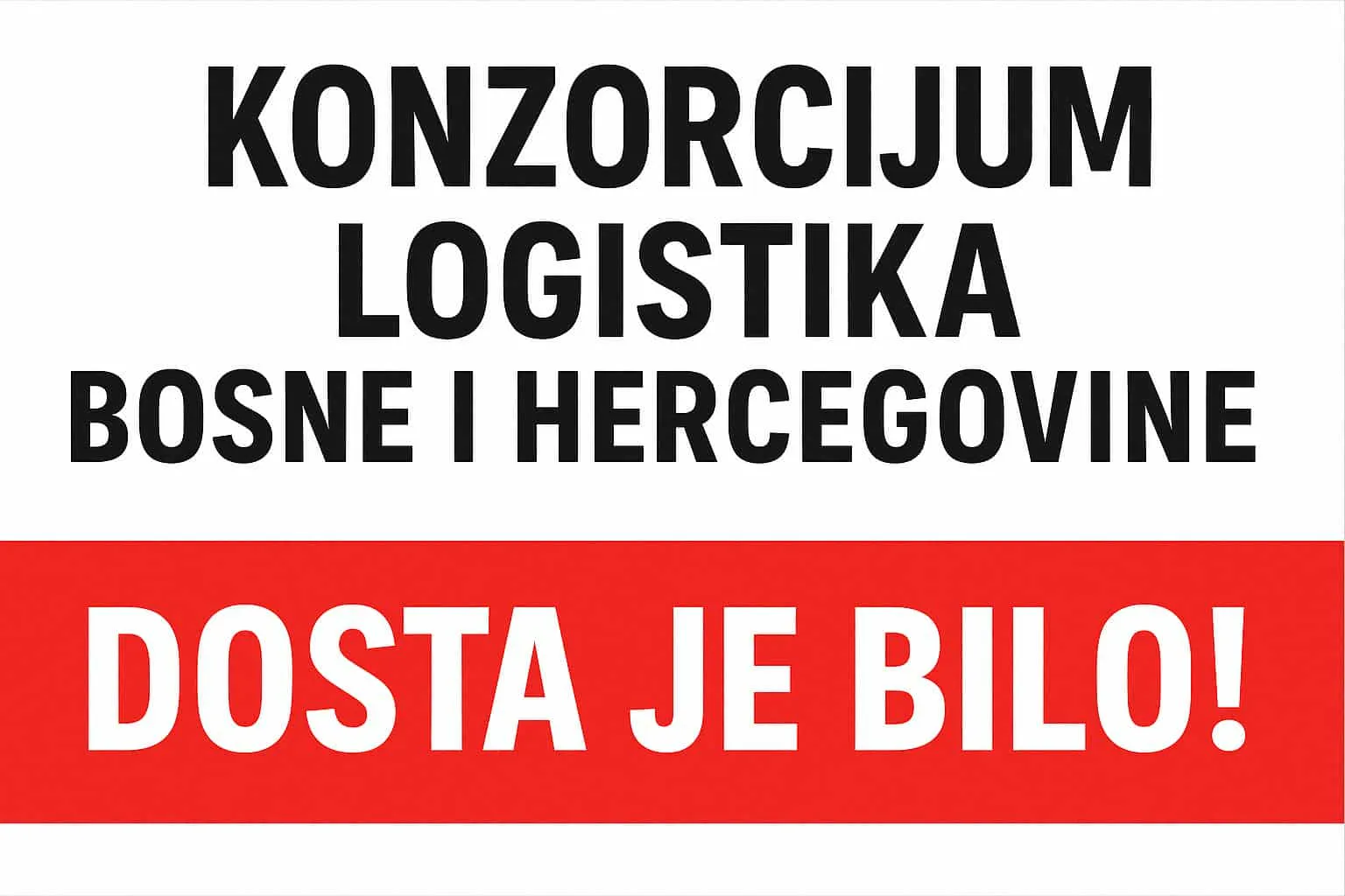 “Dosta je bilo”: Konzorcijum Logistika BiH od 1. septembra počinje proteste