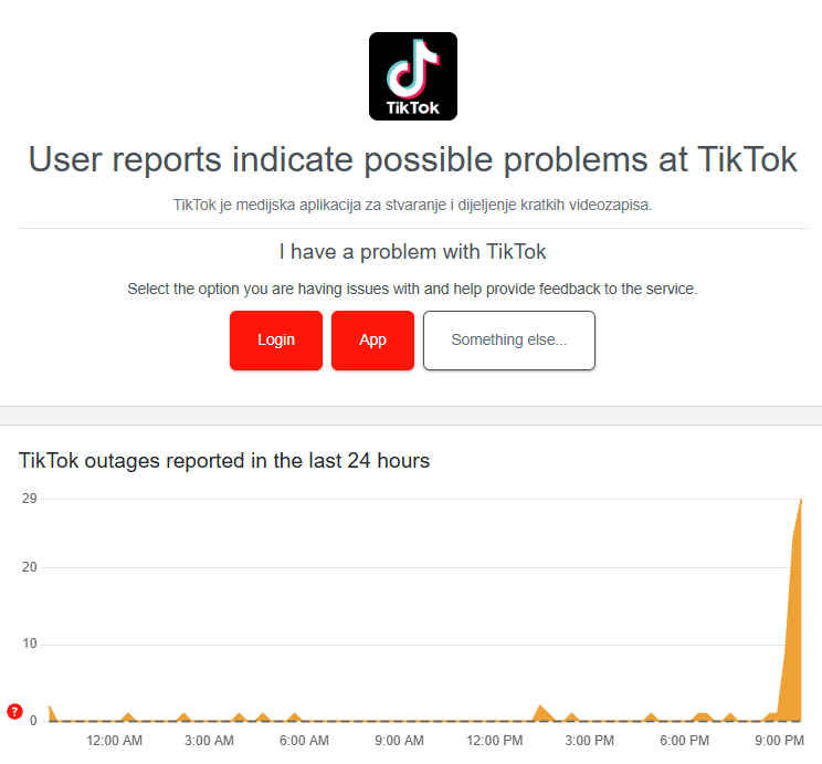 Srušio se TikTok. Imate li vi problema?