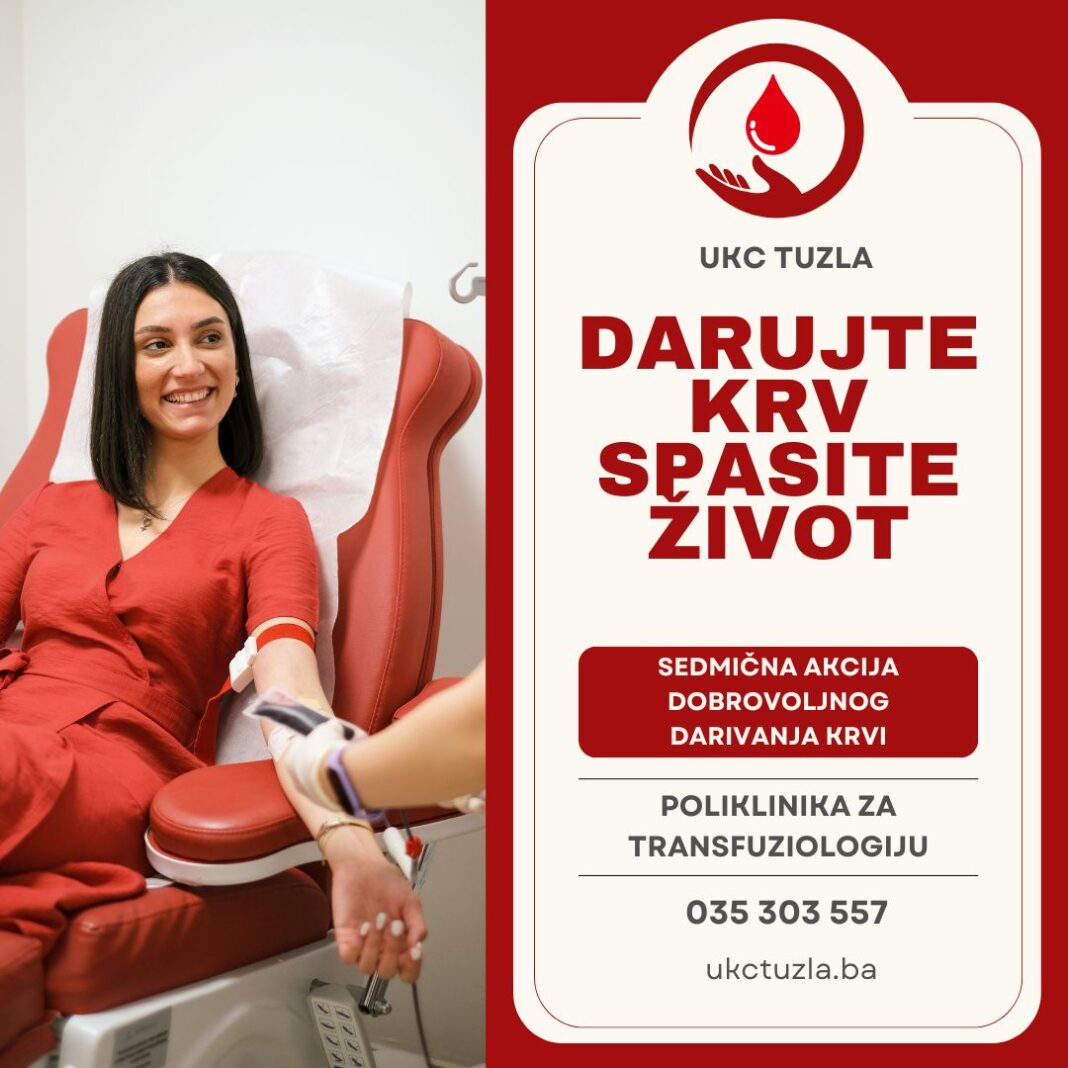 UKC Tuzla: Plan akcija darivanja krvi