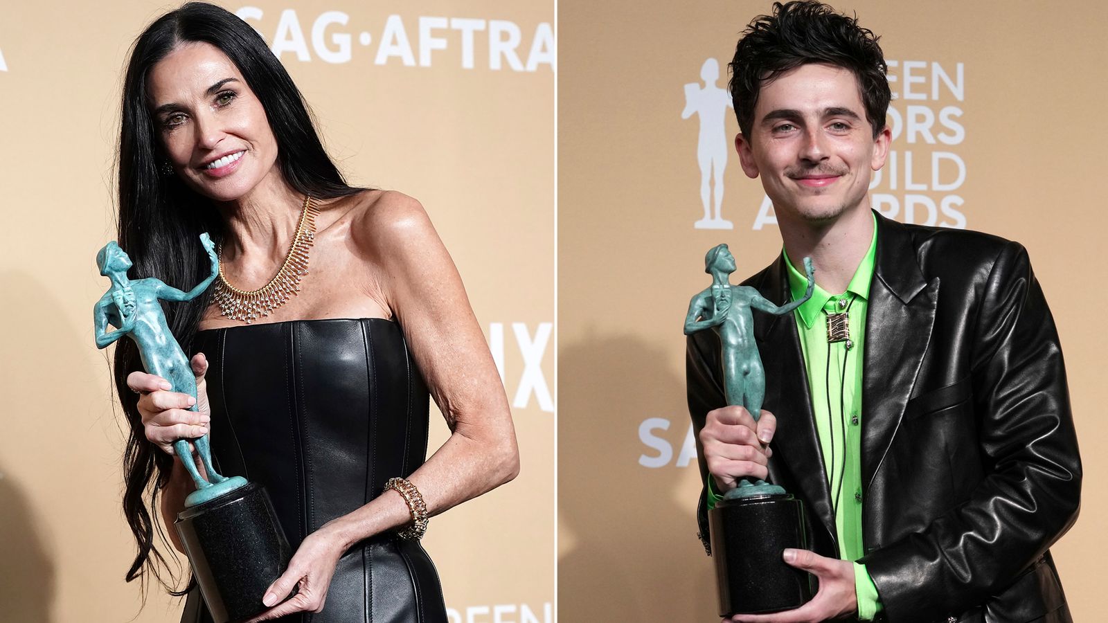 Timothée Chalamet i Demi Moore pobjednici SAG nagrada – ključni predskazivači Oskara