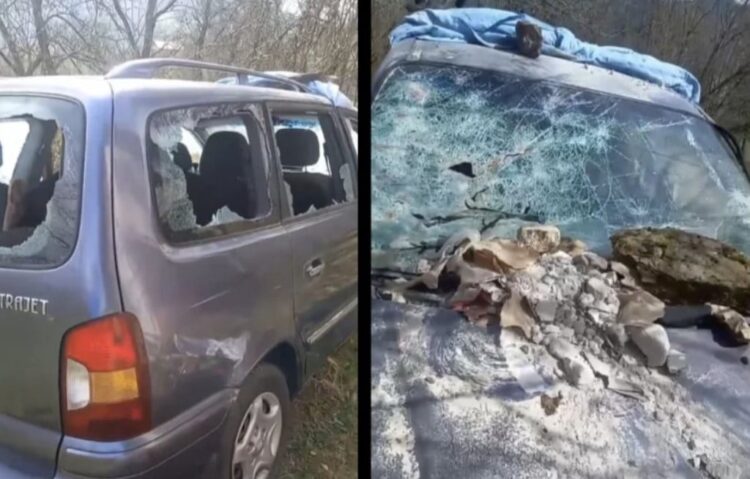 Razlupan automobil novinarki koja kritikuje režim u Srbiji Razlupan automobil novinarki koja kritikuje režim u Srbiji