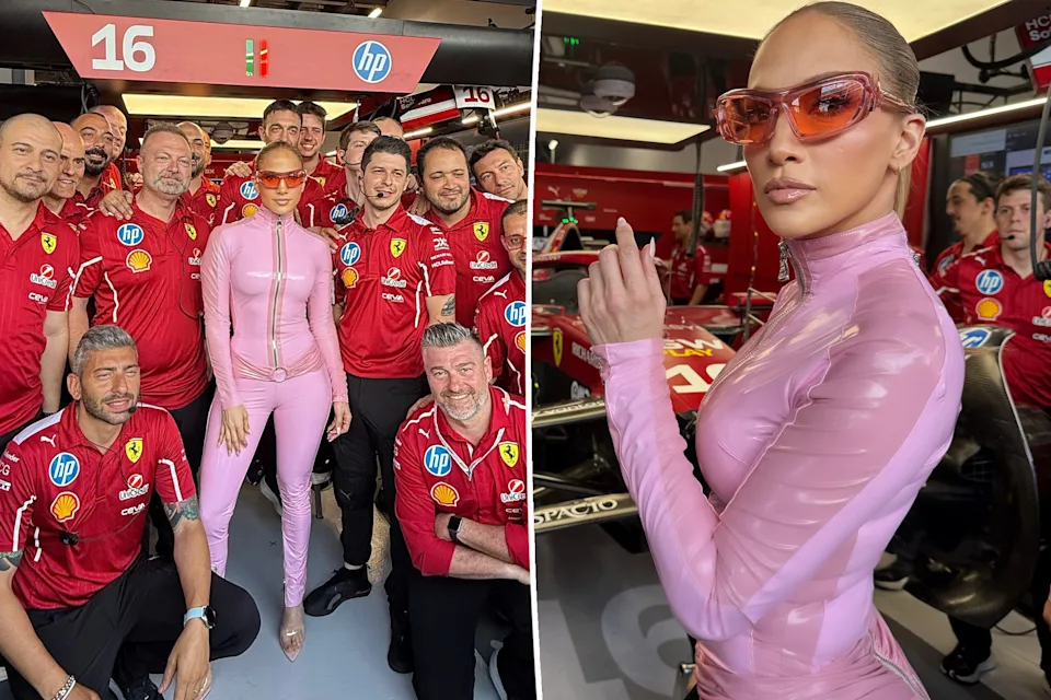Jennifer Lopez kao Power Ranger u ružičastom kombinezonu na F1