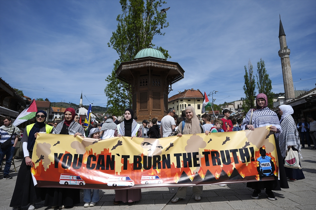 Sarajevo: Protestna šetnja protiv izraelskih napada na Gazu