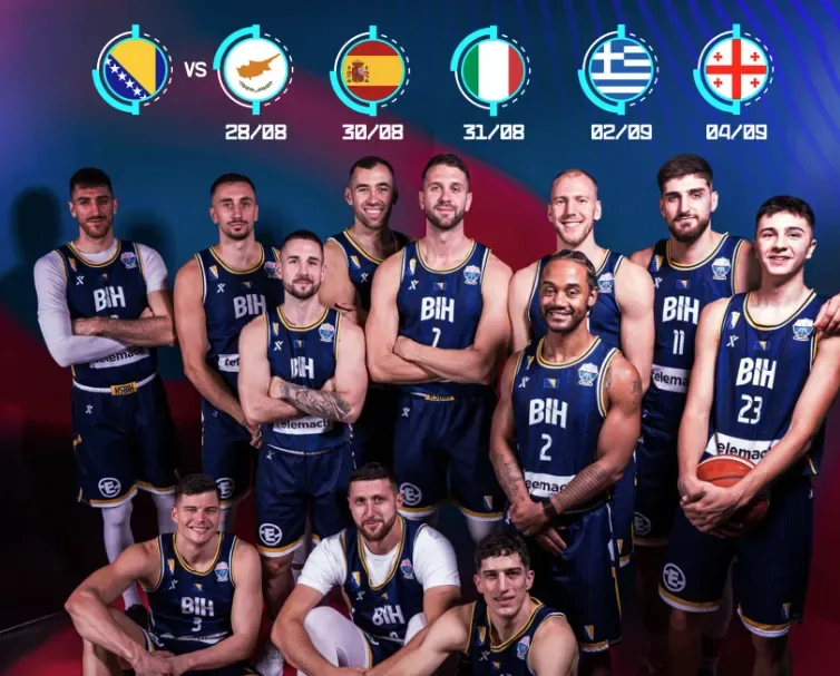 Košarkaši Bosne i Hercegovine u presudnom okršaju protiv Italije za prolaz na Eurobasketu