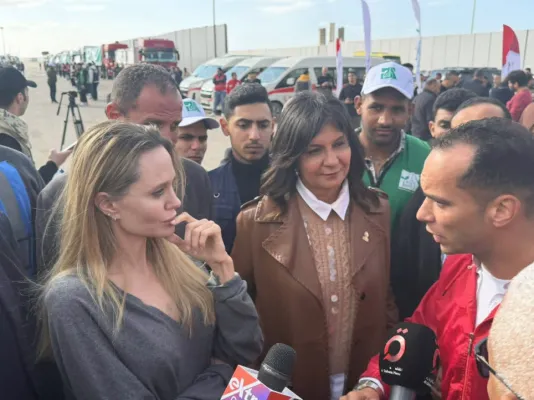 Angelina Jolie na graničnom prelazu Rafah izrazila solidarnost s Palestincima