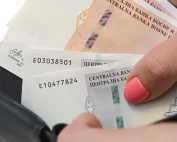 Novčanik sa novčanicama bosanskohercegovačke valute, detalj.