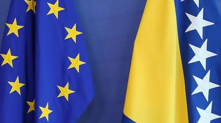 Zastava Bosne i Hercegovine i Evropske unije