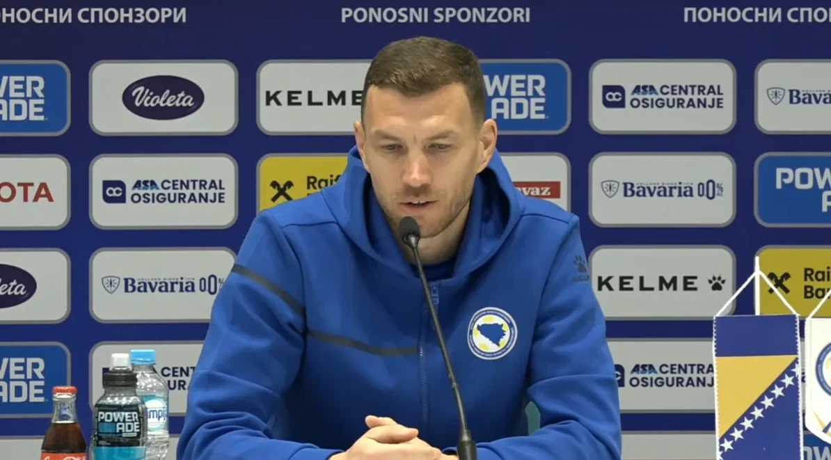 Fudbaler Bosne i Hercegovine na pres konferenciji