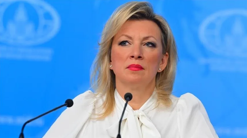 Marija Zaharova, portparolka ruskog Ministarstva vanjskih poslova, na konferenciji za štampu