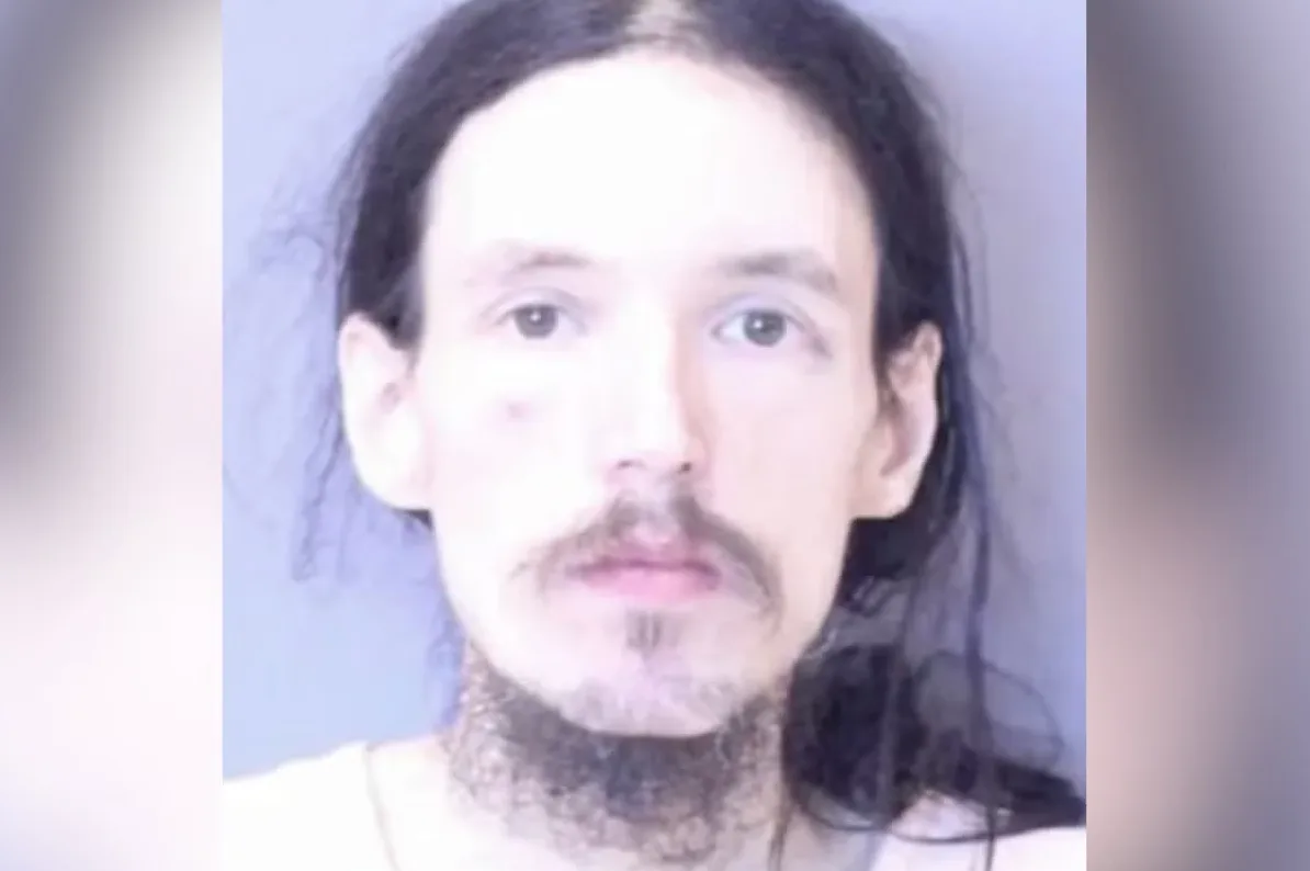 Fotografija muške osobe sa dugom crnom kosom, brkovima i kozjom bradicom, snimljena iz blizine.