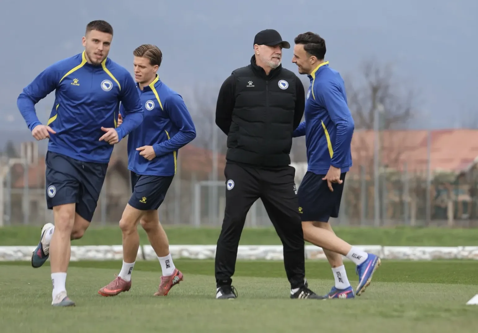 Fudbaleri Bosne i Hercegovine na treningu