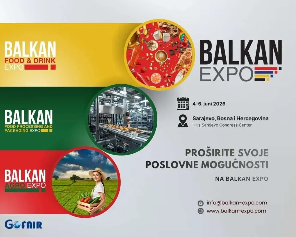 Sarajevo postaje regionalni centar hrane: “Balkan Expo 2026” okuplja industriju u tri hale Hills-a