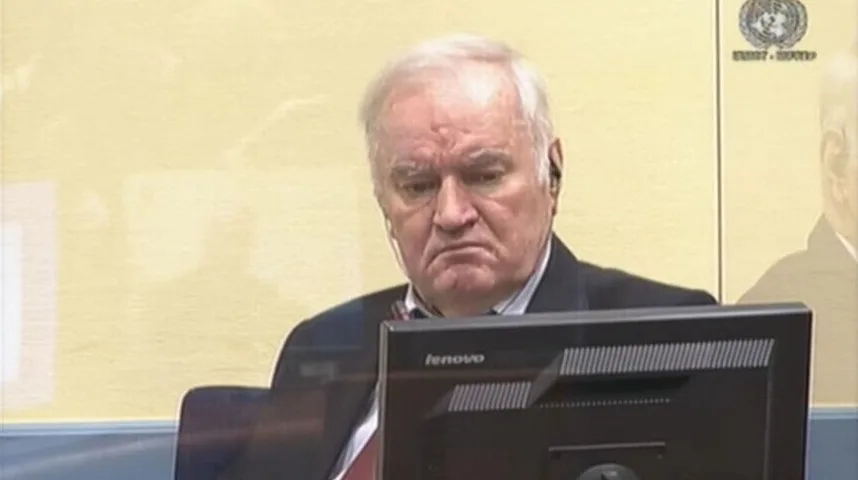 Ratko Mladić u sudnici Haškog tribunala