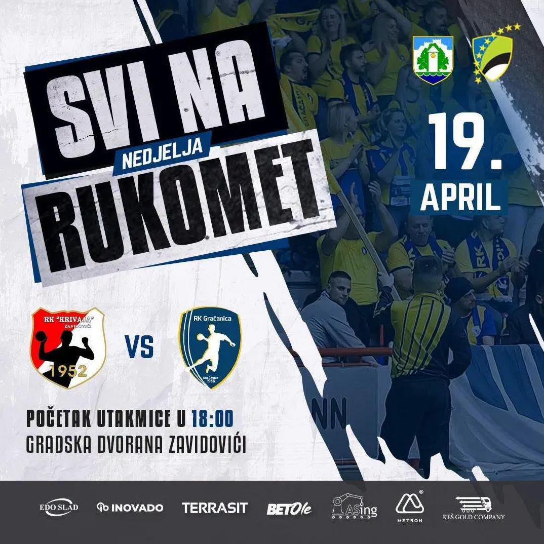 Gračanica u borbi za opstanak: Rukometaši gostuju kod Krivaje, a Orahovica dočekuje Bosnu M.