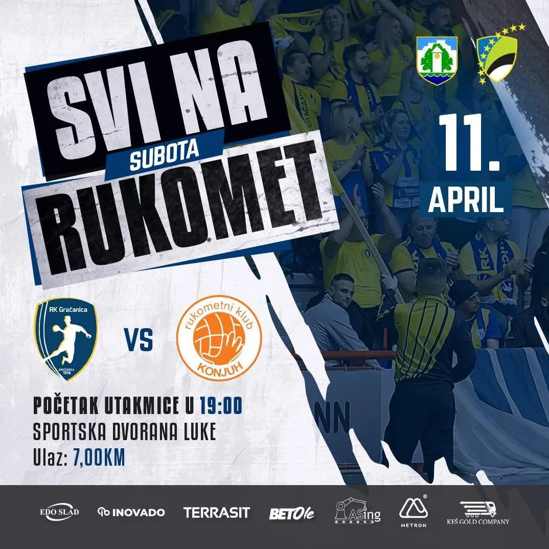 Sportski vikend u Gračanici: Rukometaši i Bratstvo traže ispravak, Kaskada i Orahovica u akciji