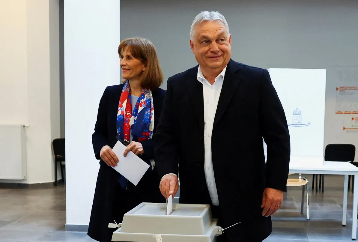 Viktor Orban i njegova supruga glasaju na izborima u Mađarskoj