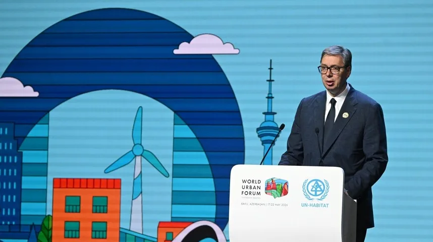 Aleksandar Vučić drži govor na Svjetskom urbanom forumu