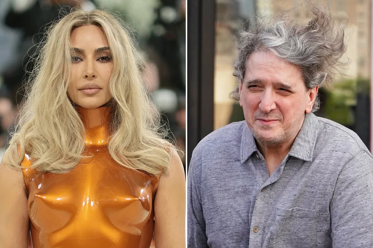 Kim Kardashian u narandžastom korzetu i Mark Ruffalo u sivom džemperu