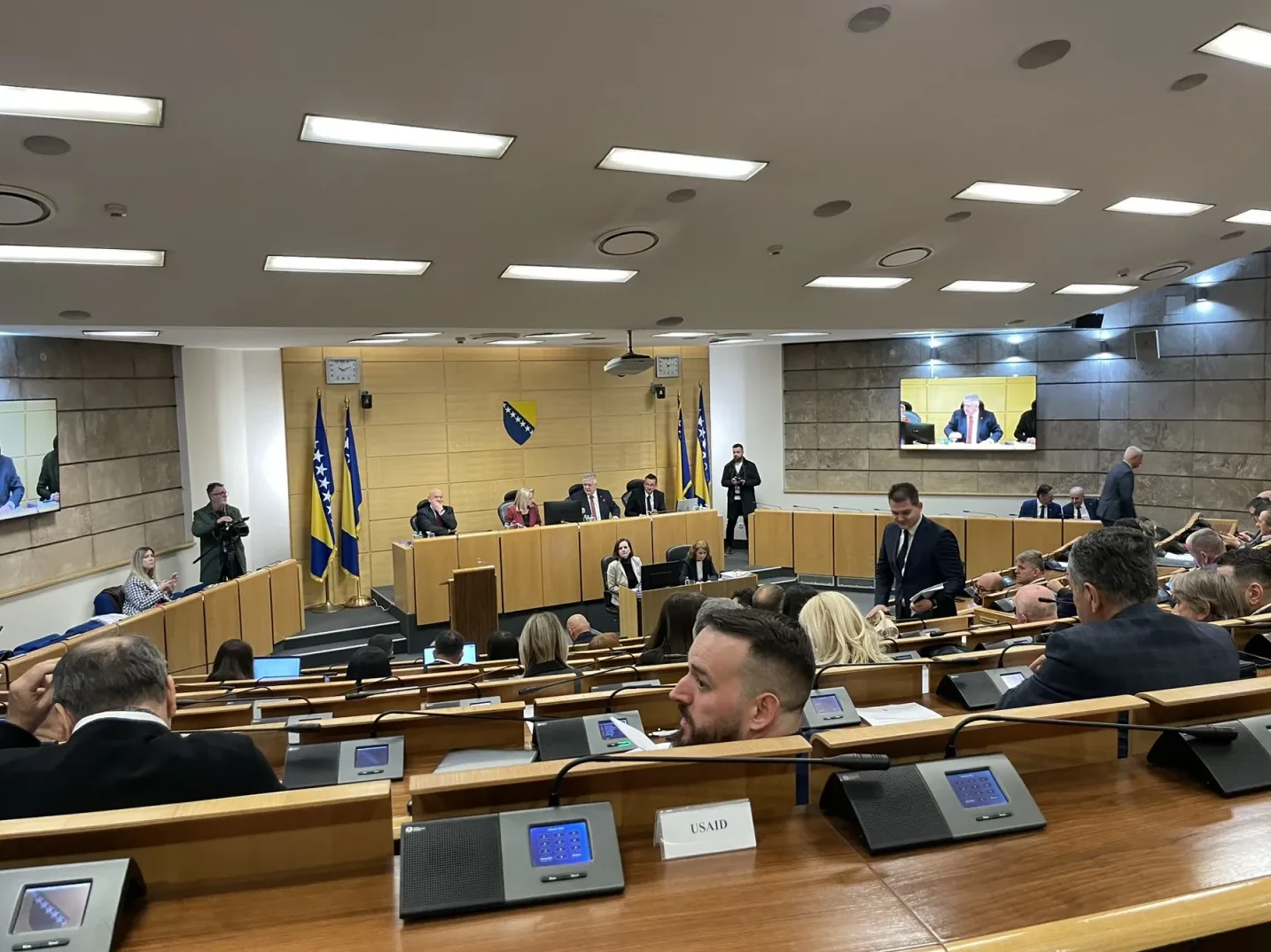 Sjednica u Parlamentarnoj skupštini Bosne i Hercegovine