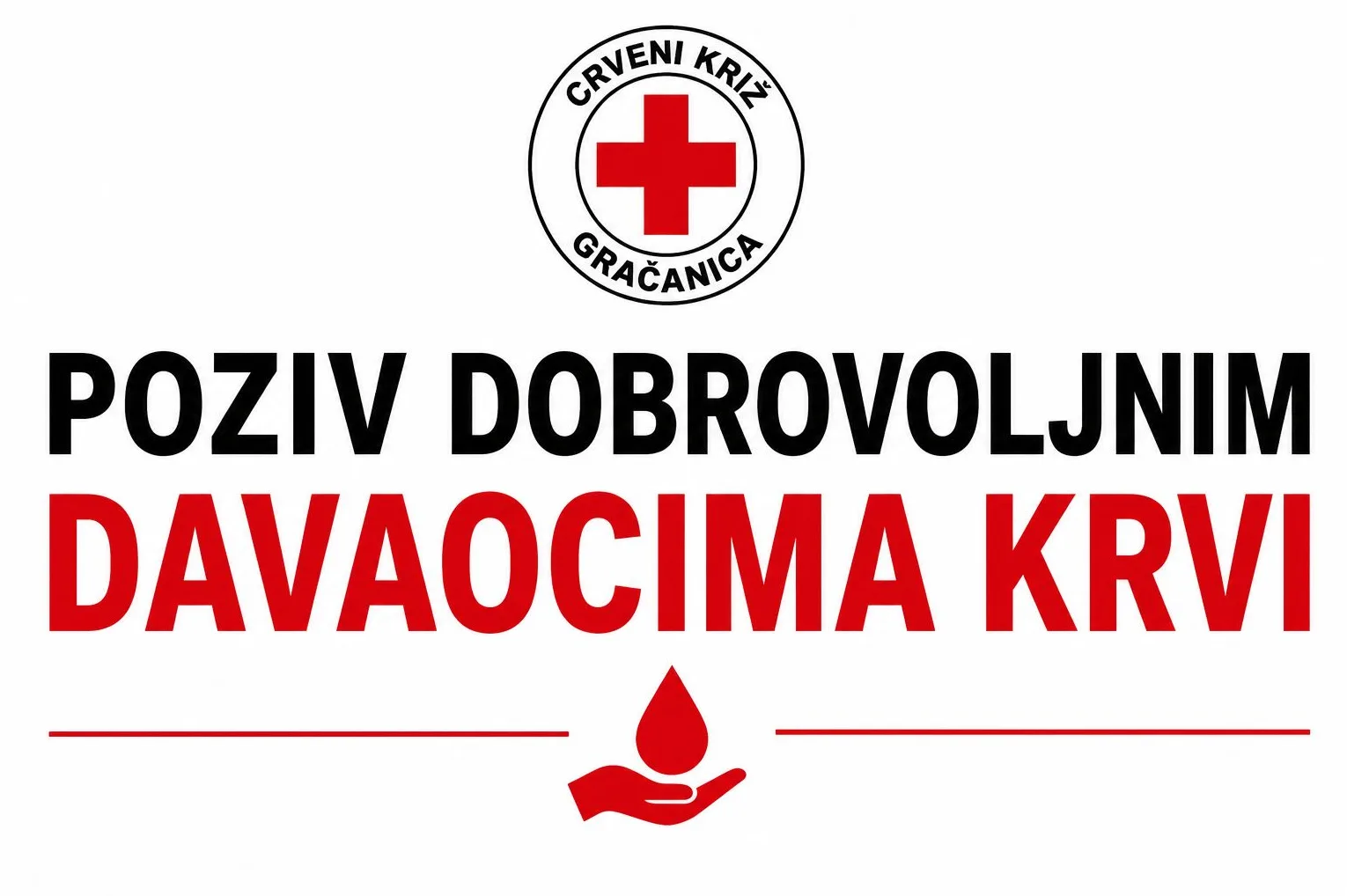 Priznanja za višestruke darivatelje krvi u Gračanici: Rok do 20. juna
