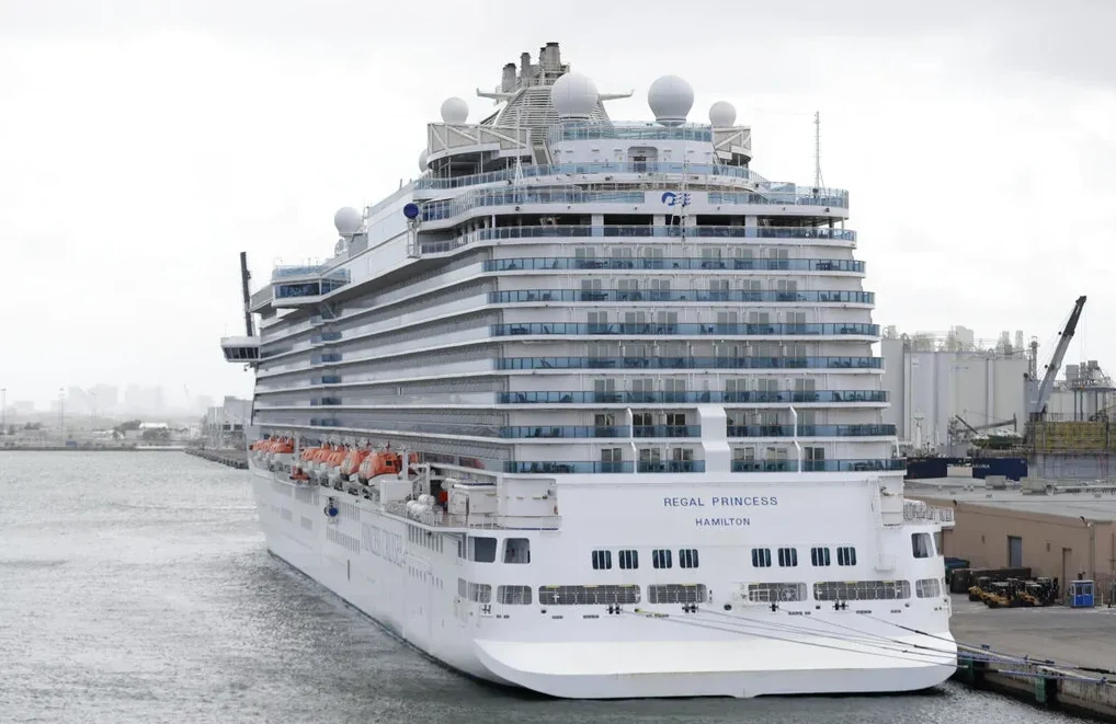 Putnički kruzer Regal Princess pristao u luci.