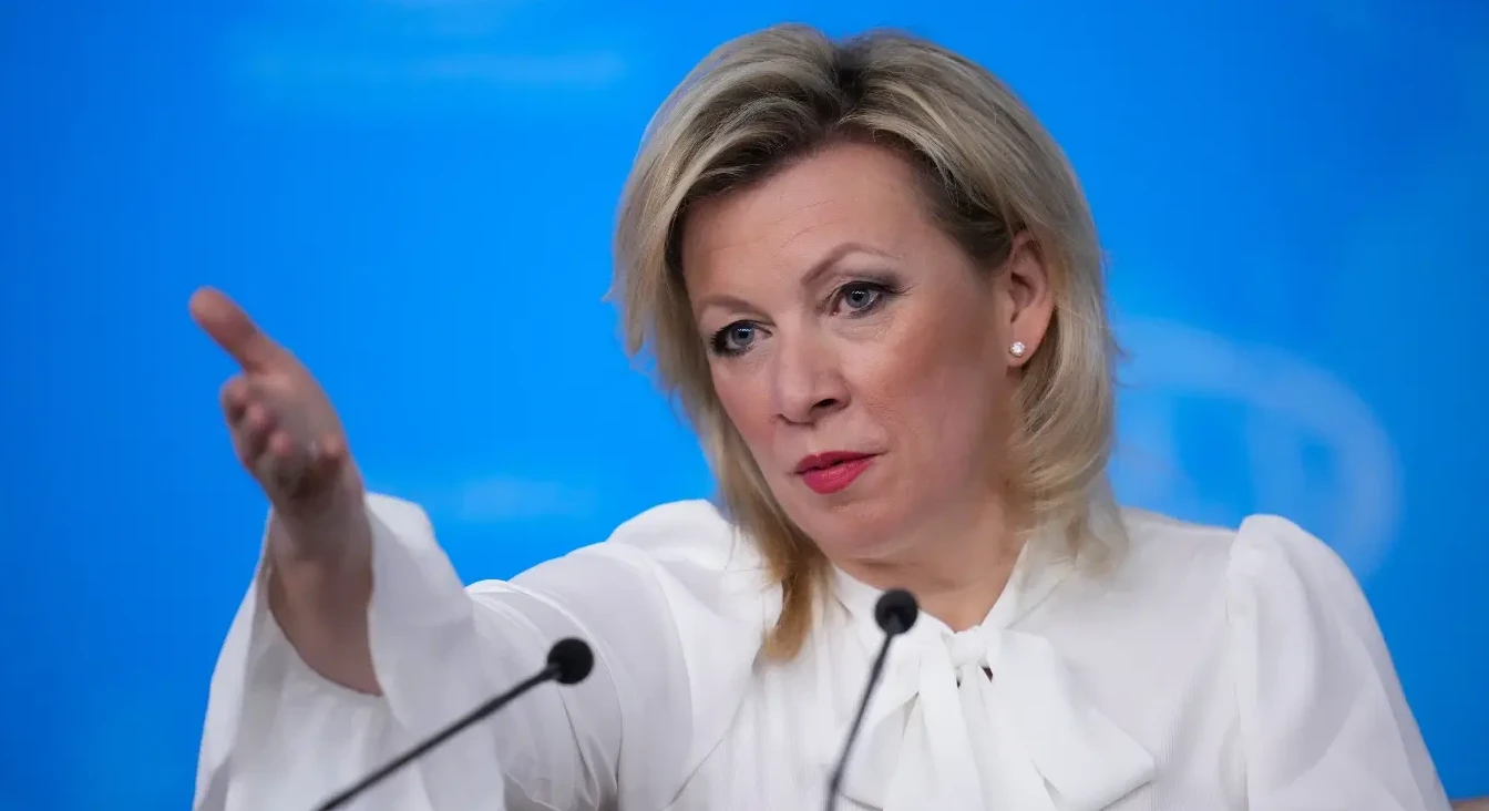 Marija Zaharova, portparolka Ministarstva spoljnih poslova Rusije, na konferenciji za medije.