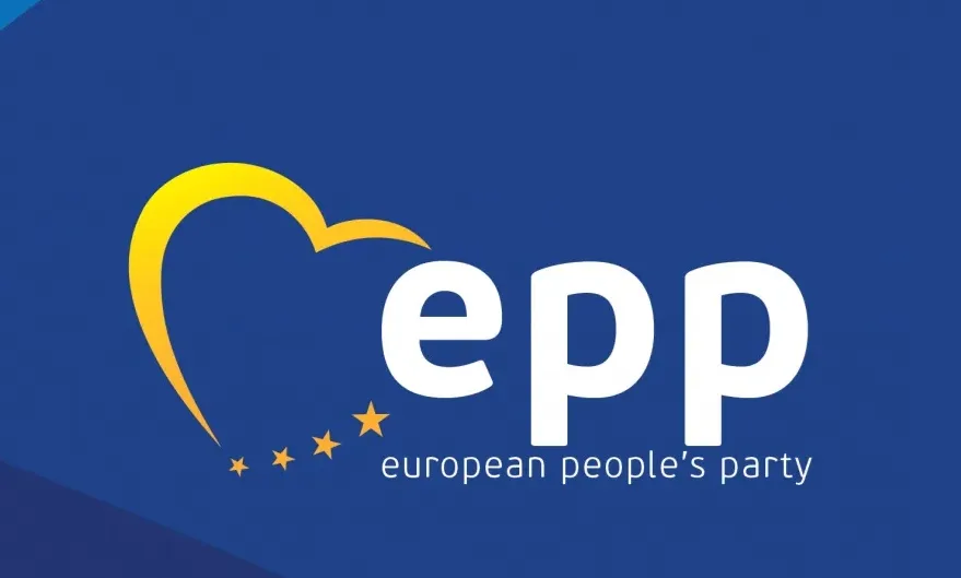 Logo Evropske narodne stranke (EPP) sa srcem i zvjezdicama
