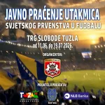 Tuzlanski Trg slobode postaje centar navijanja za Svjetsko prvenstvo