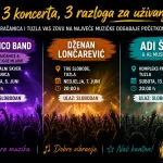 Muzički spektakl na otvorenom: Tri velika besplatna koncerta u Gračanici i Tuzli s kojima zvanično počinje ljeto