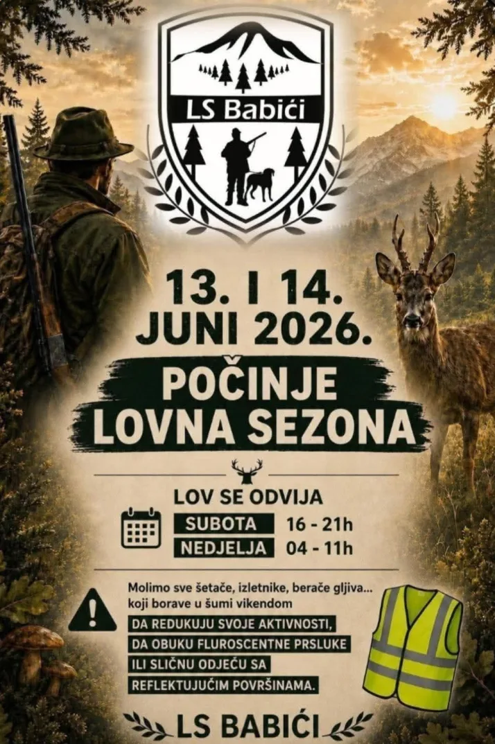 Početak lovne sezone LS Babići 13. i 14. juna 2026.