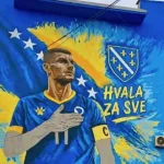 Breza: Džeko dobio monumentalan mural u centru grada