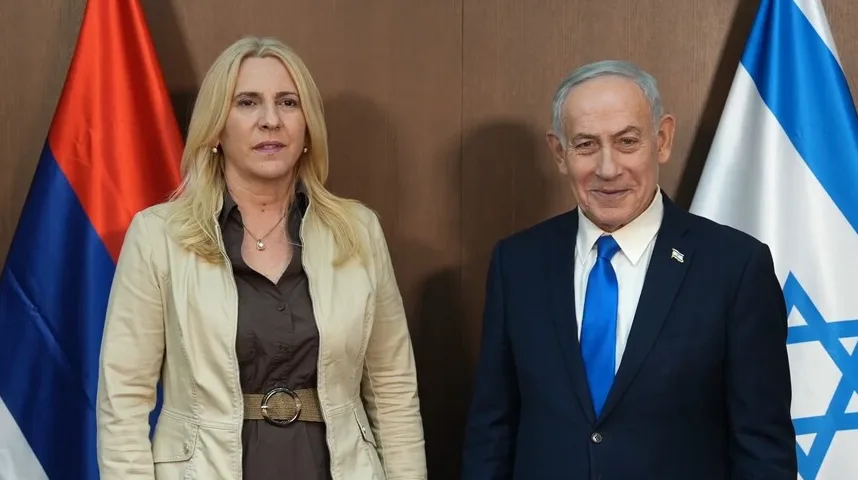 Željka Cvijanović i Benjamin Netanyahu