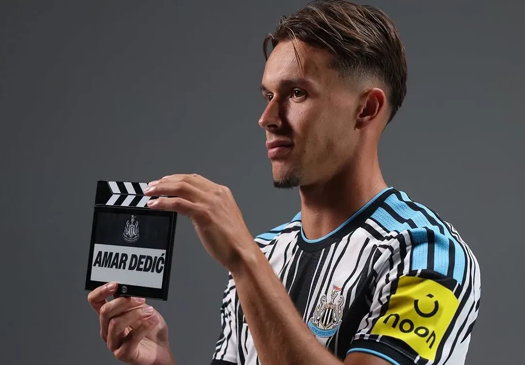 Amar Dedić na treningu Newcastlea