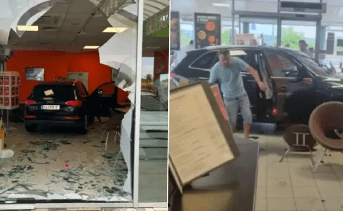 Automobil uletio u kafić