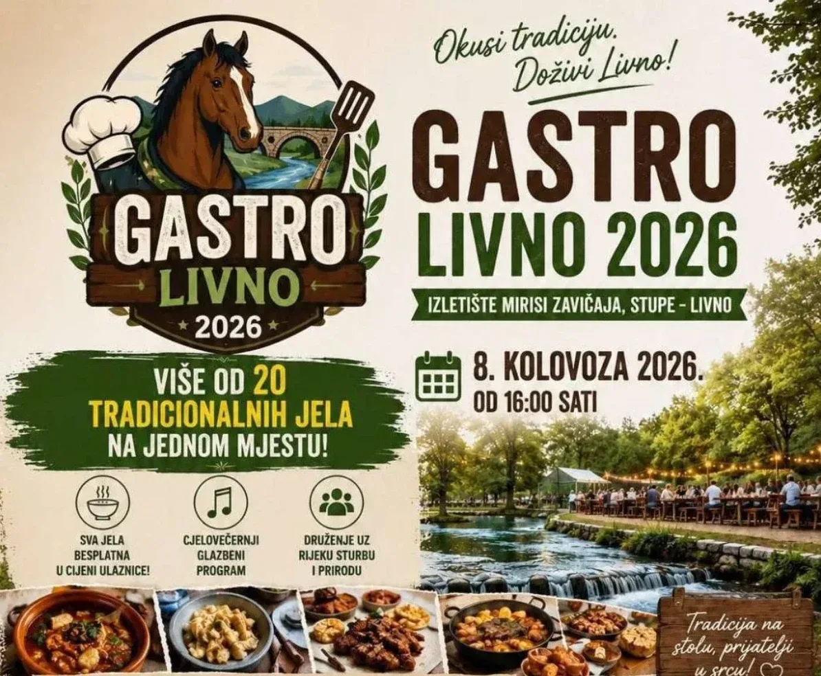 Plakat za događaj "Gastro Livno 2026"