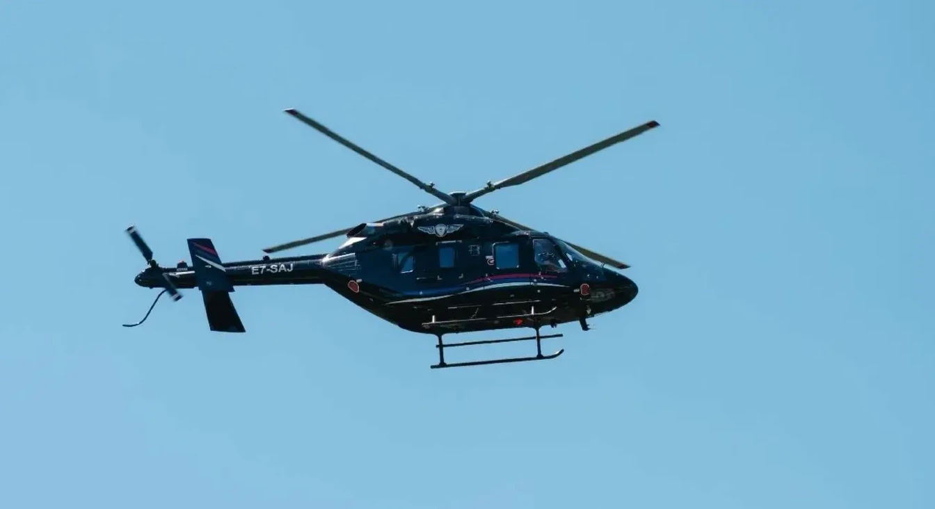 Helikopter prevozi trudnicu iz Trebinja