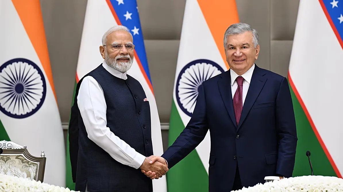 Lideri Indije i Uzbekistana