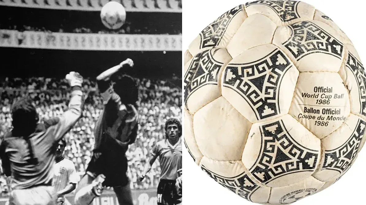 Maradonina Hand of God lopta