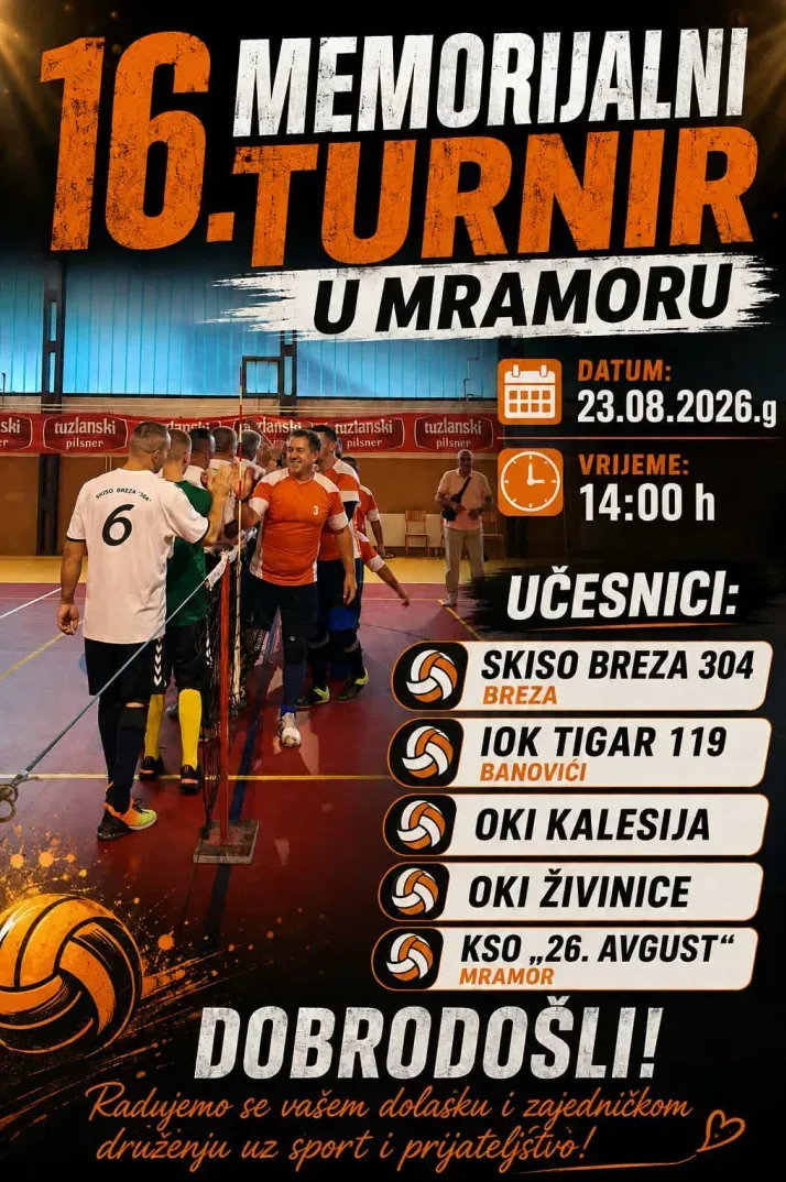 Turnir u sjedećoj odbojci Mramor