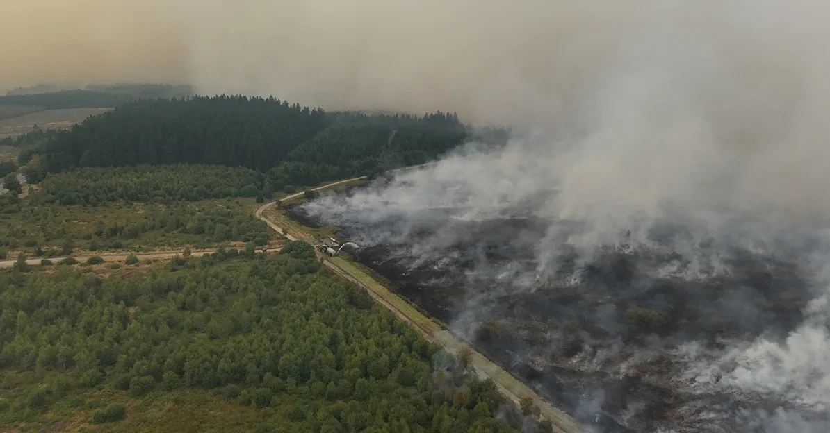 Požar prijeti kućama u Belgiji
