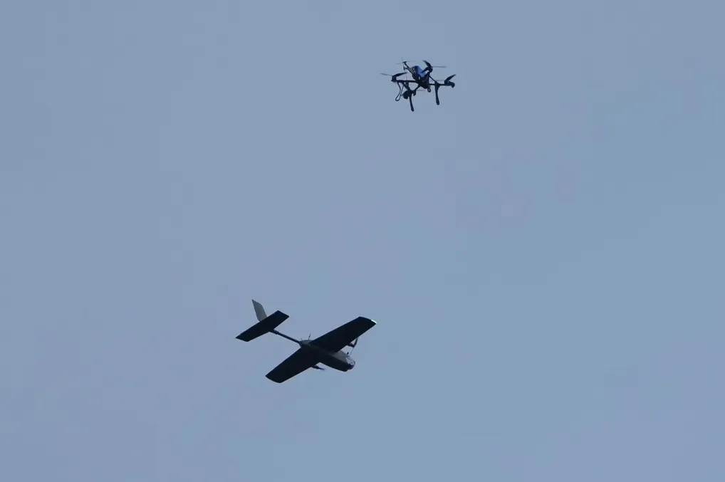 Dron u letu iznad Krasnodara