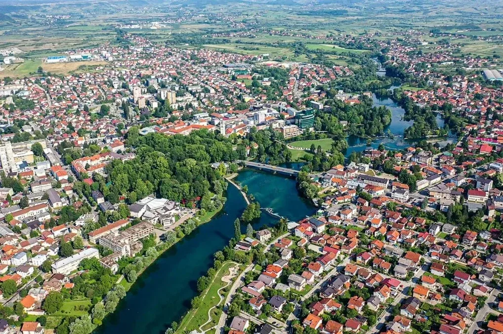 panoramski pogled na Bihać