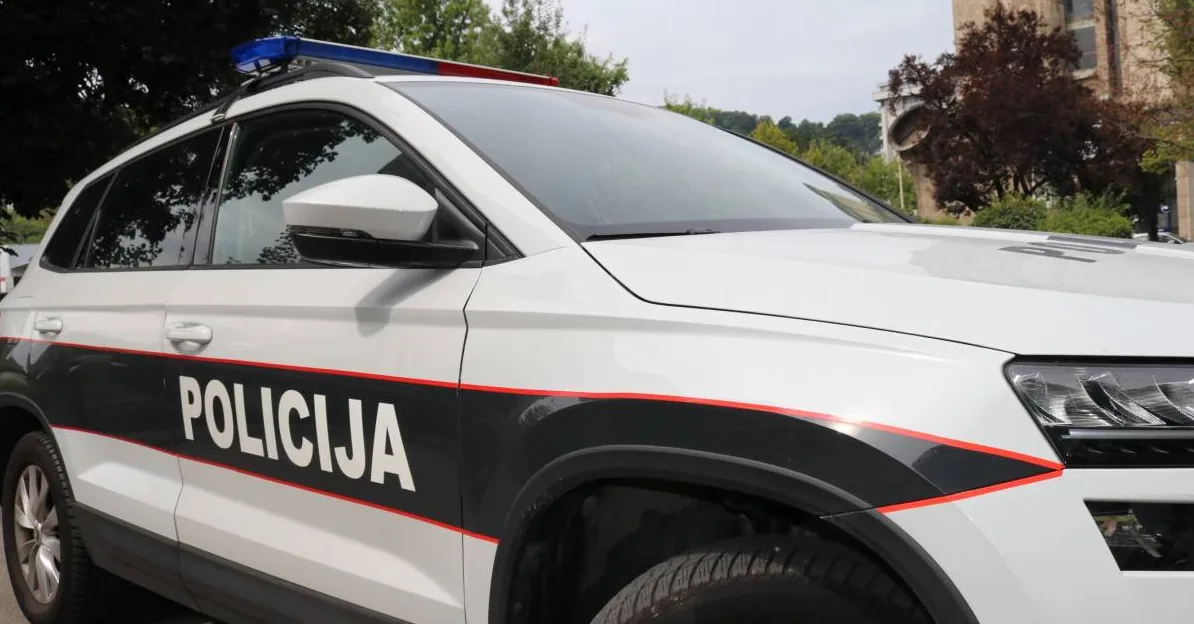 Policijsko vozilo u šumi