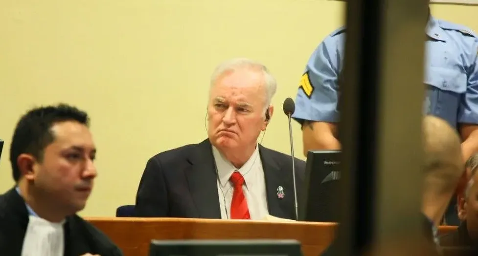 Ratko Mladić tokom suđenja
