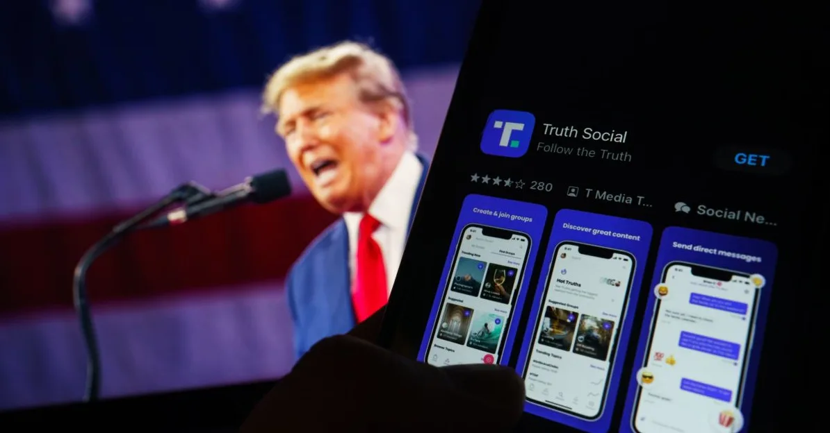 Donald Trump i Truth Social aplikacija