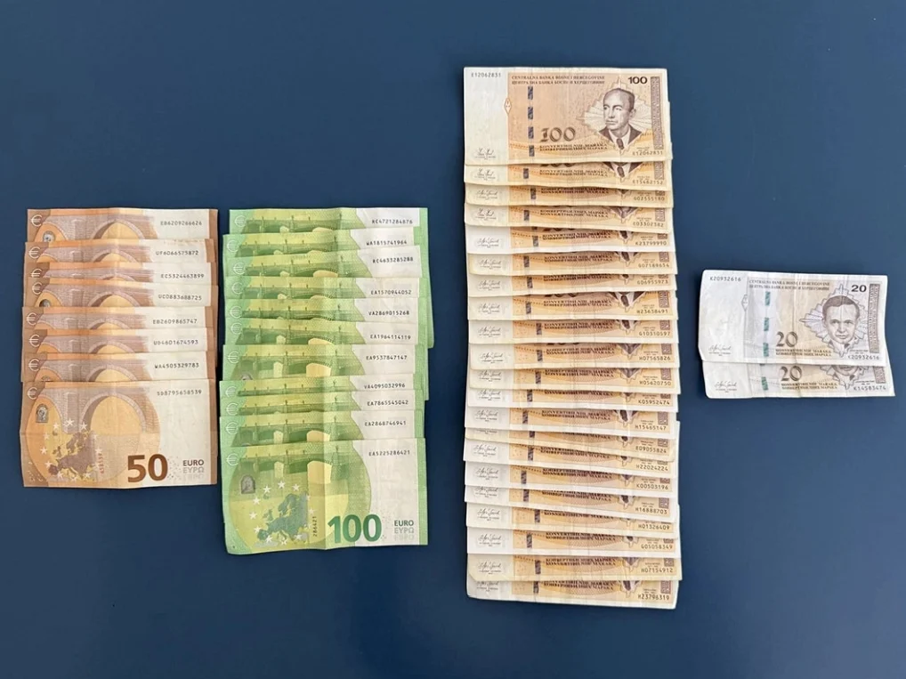 Ukradeni novac pronađen kod osumnjičenih
