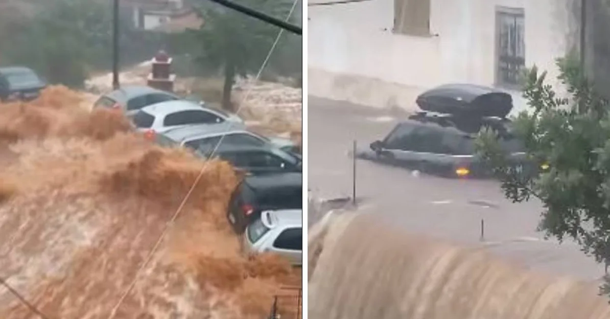 Poplava nosi aute u Grčkoj.