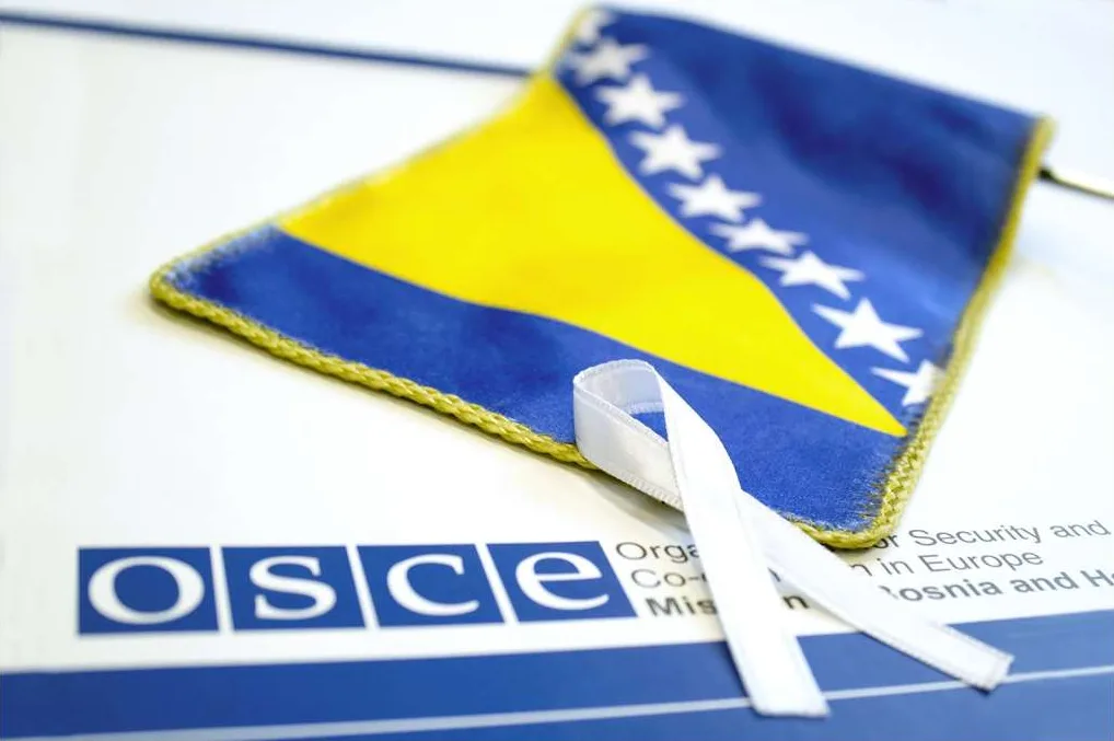 Zastava BiH i OSCE misija